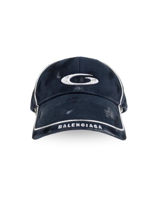 Balenciaga Blue Baseball Cap for men
