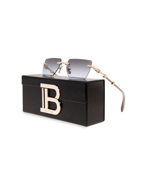 Balmain Metallic ‘Pierre’ Sunglasses