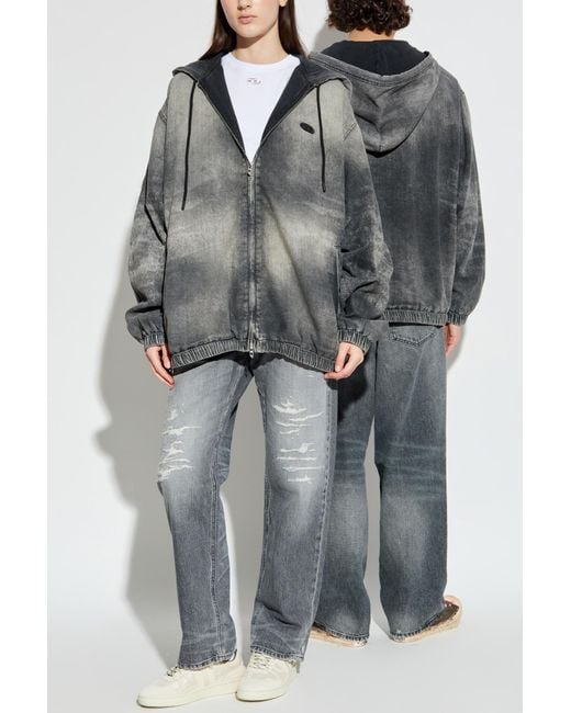DIESEL Gray Light Jacket "D-Offy-S"
