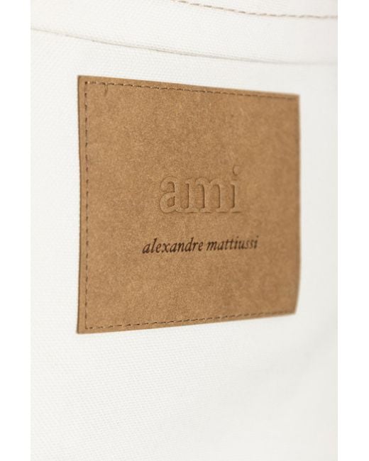 AMI Blue Denim Jacket With Pockets