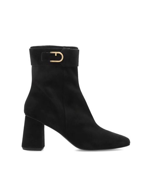 Furla Black 'Chic' Heeled Ankle Boots