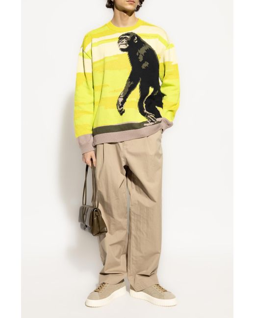 Moschino Natural Pants With Logo for men