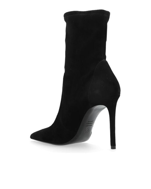 Stuart Weitzman Black Heeled Ankle Boots 'Power'