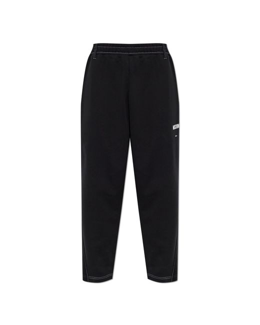 Moschino Black Sweatpants With Contrasting Stitching for men
