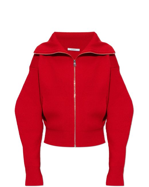 Givenchy Red Wool Cardigan