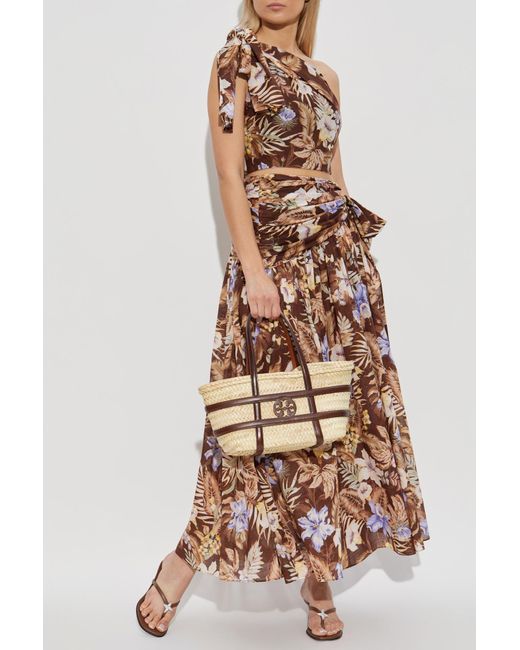 Zimmermann Brown Top With An Exposed Shoulder