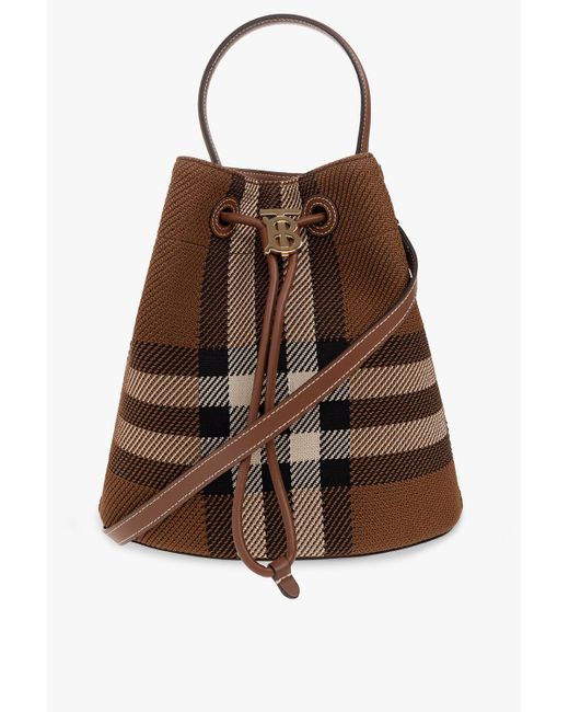 Burberry Brown 'tb Small' Bucket Bag