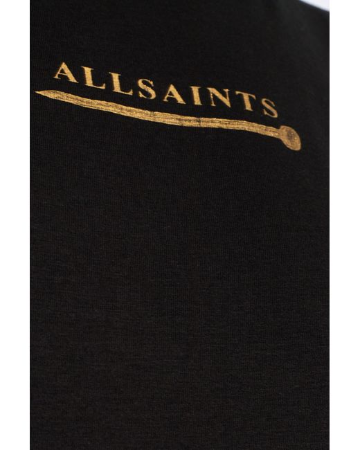 AllSaints Black 'perta' T-shirt,