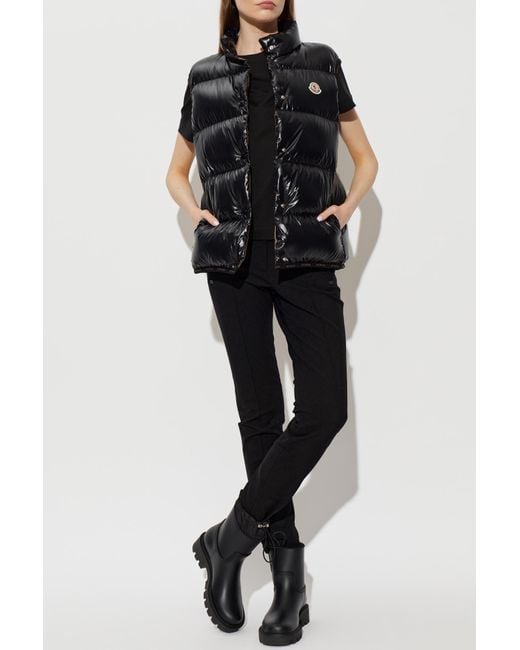 Moncler Black Puffer Vest 'Badia'