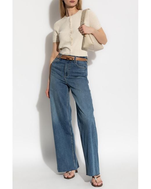 Rag & Bone Blue Short-Sleeved Cardigan
