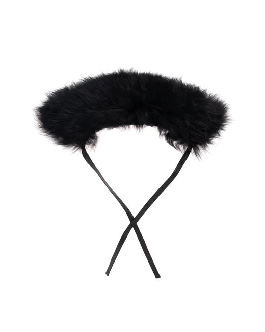 Marni Black Lamb Fur Collar