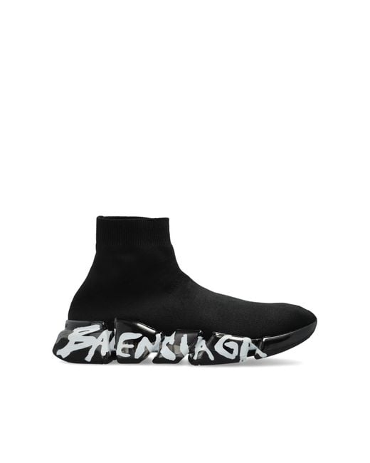 Balenciaga Black Ankle-High Sneakers 'Speed 2.0 Lt'