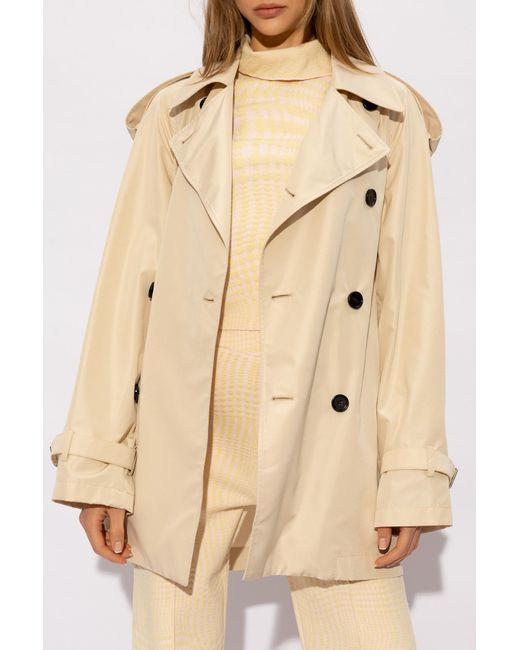 Burberry Natural Silk Trench Coat,