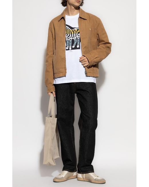 Paul Smith White T-Shirt With Colorful Print for men
