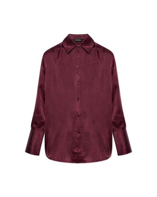 Anine Bing Red "Bridget" Shirt