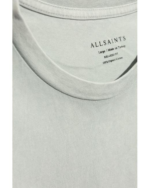 AllSaints White Sleeveless T-shirt 'remi', for men
