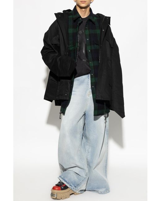 Vetements Blue Wool Jacket for men