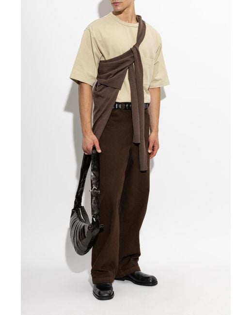 Lemaire Natural T-Shirt With Pocket for men