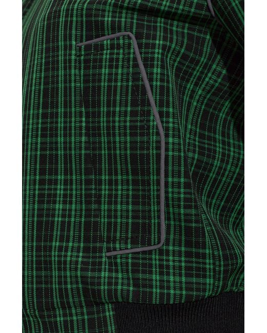 Marni Green Wool Checked Jacket