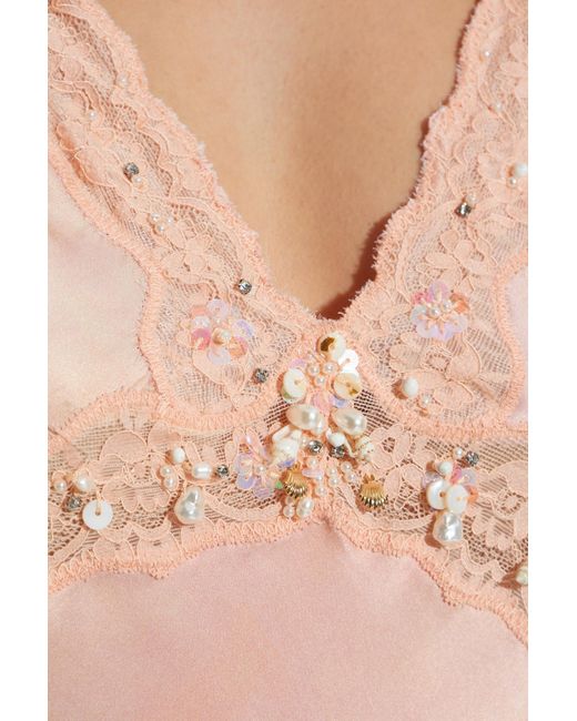 LoveShackFancy Pink Dress 'Bier'