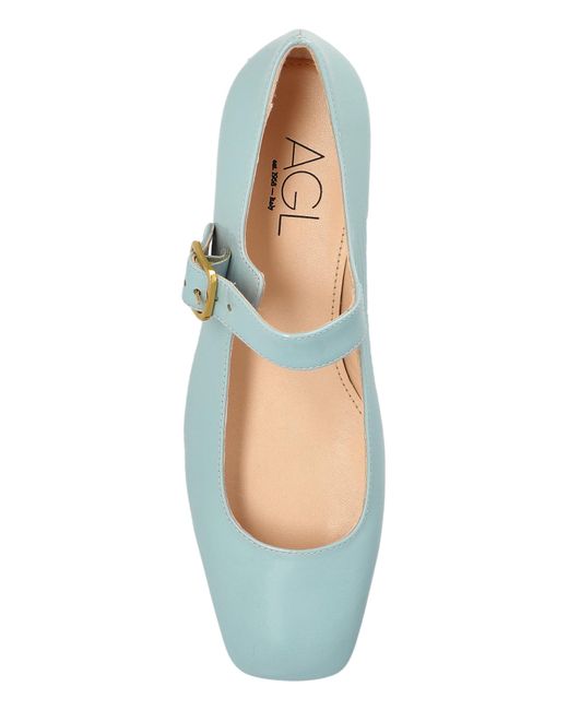 Agl Attilio Giusti Leombruni Blue Heeled Shoes Angie