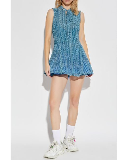 AVAVAV Blue Sleeveless Dress