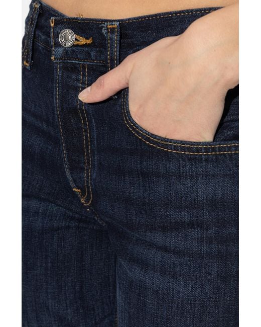 Re/done Blue Jeans With Flared Legs