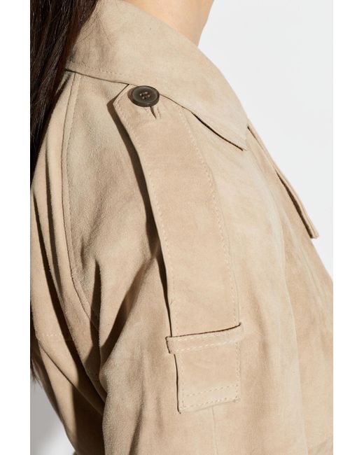 AllSaints Natural 'Reed' Suede Jacket
