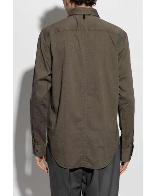 Rag & Bone Gray Shirt Army for men