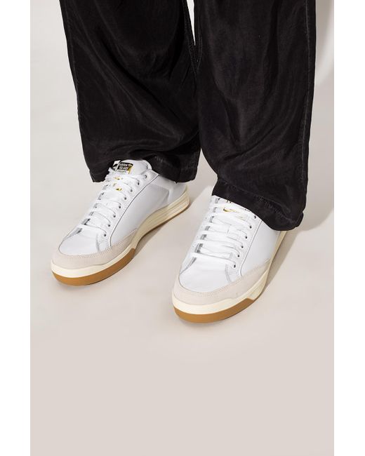 adidas Originals Leather 'rod Laver' Sneakers in White for Men | Lyst