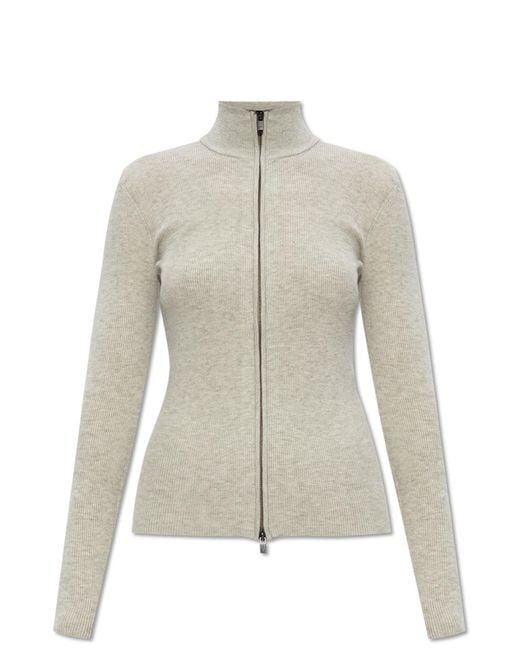 Fear Of God White Cardigan With Stand-Up Collar