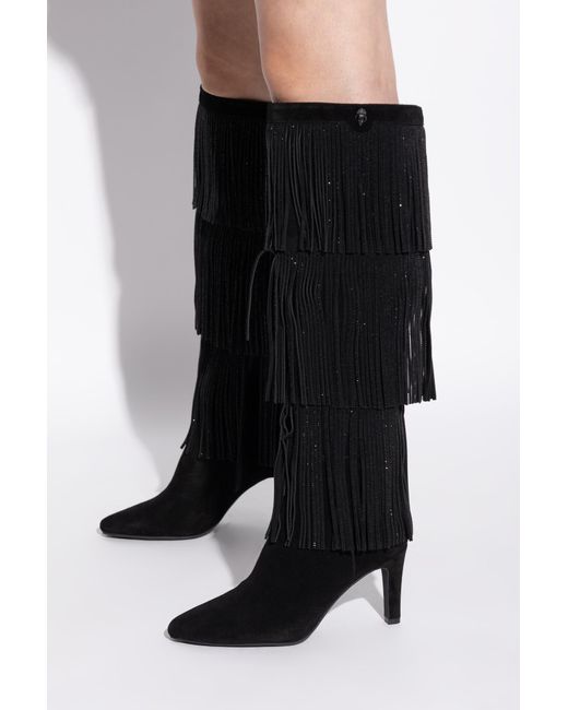 Kurt Geiger Black Heeled Boots 'Shoreditch'