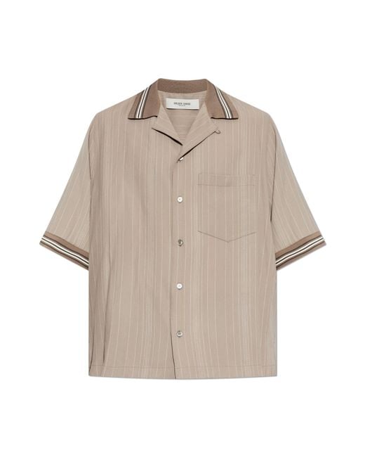 Golden Goose Deluxe Brand Natural Short-Sleeve Shirt for men