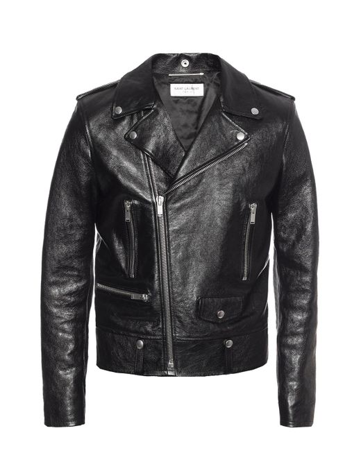 Saint Laurent Black Biker Jacket for men