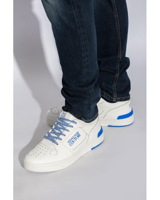 Versace Jeans Couture Blue Sneakers With Logo for men