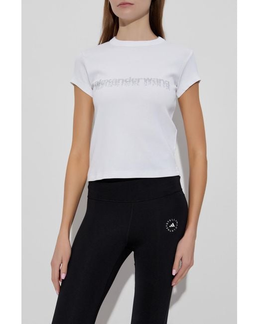 Alexander Wang White T-Shirt With Logo