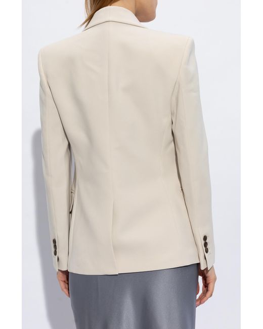 Theory Natural Blazer With Peak Lapels,
