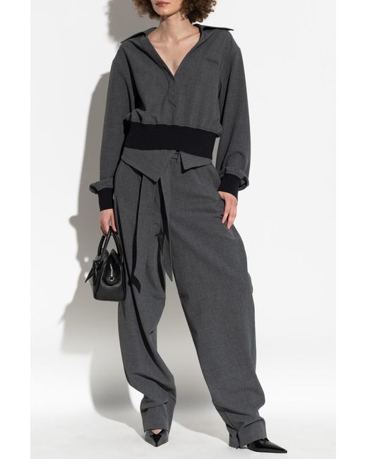 The Attico Black High-Waisted Trousers