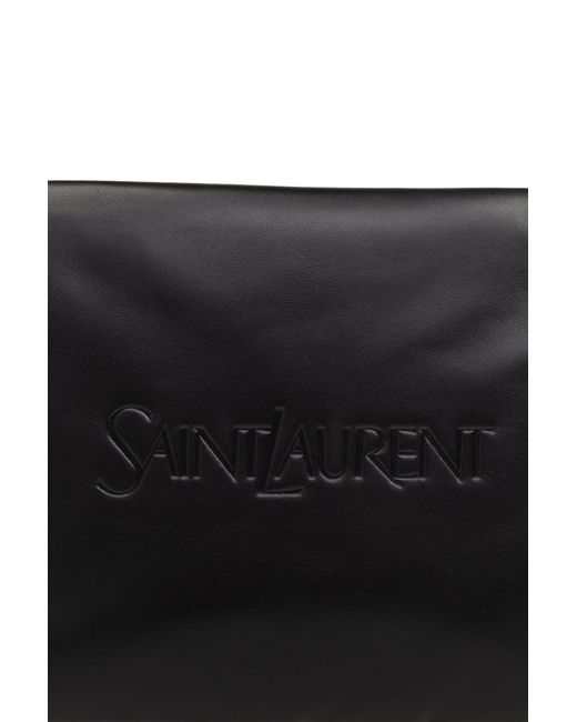 Saint Laurent Black Leather Handbag, for men