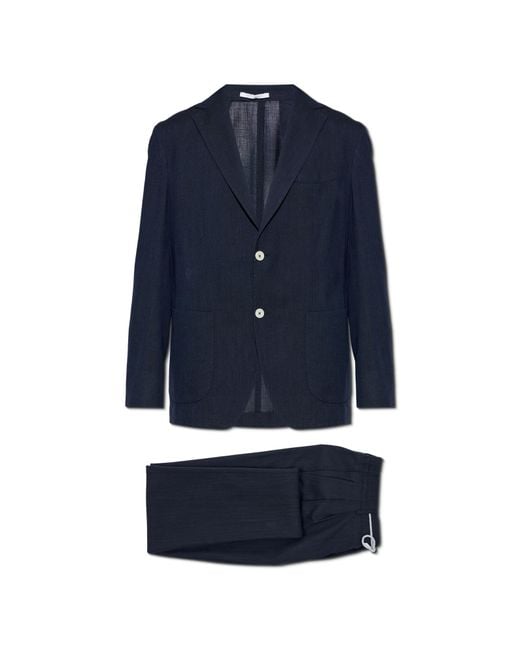 Eleventy Blue Wool Suit for men