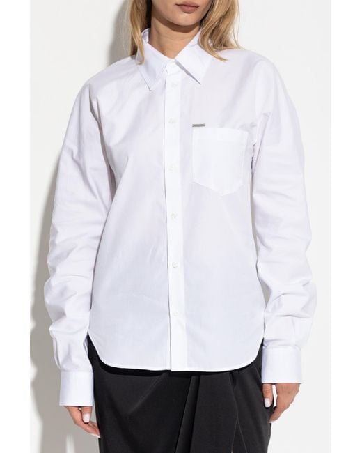 DSquared² White Shirt With A Pocket