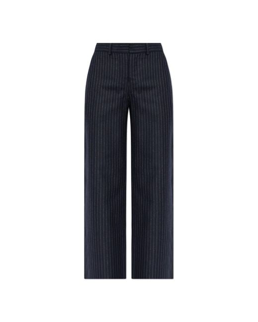 A.P.C. Blue Creased Trousers