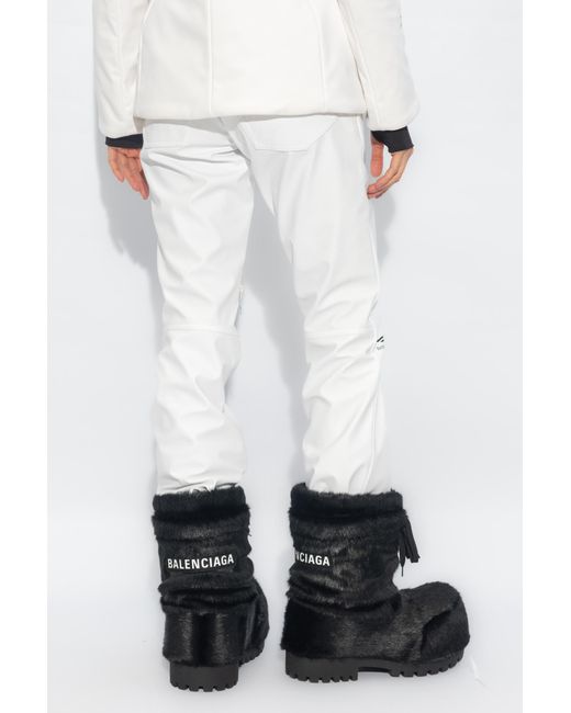 Balenciaga White 'skiwear' Collection Ski Trousers With Logo,