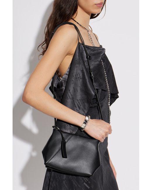 MM6 by Maison Margiela Black Shoulder Bag 'Japanese'