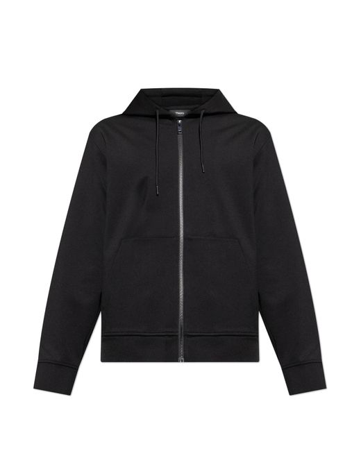 Theory Black Hoodie for men