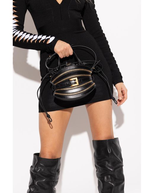 Balmain Black "Shuffle Mini" Handbag
