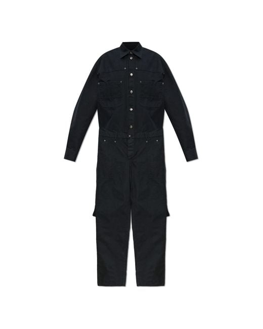 DSquared² Blue Cotton Jumpsuit