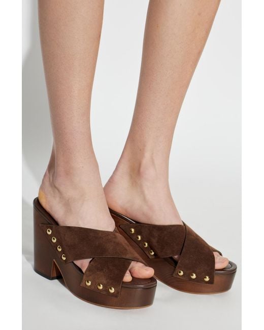 Paris Texas Brown Platform Sandals 'Marisol'