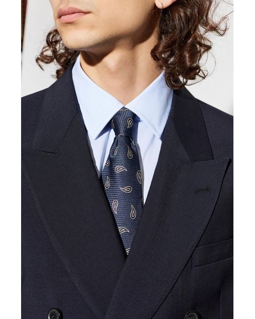 Etro Blue Silk Tie for men