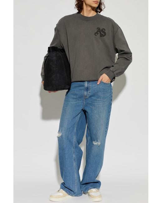 AllSaints Gray "Insignia" Sweatshirt for men